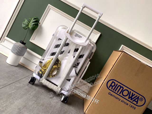 Rimowa拉杆箱 90069 Rimowa x off-white 透明箱 日默瓦拉箱 Rimowa行李箱 登機箱xzx1120